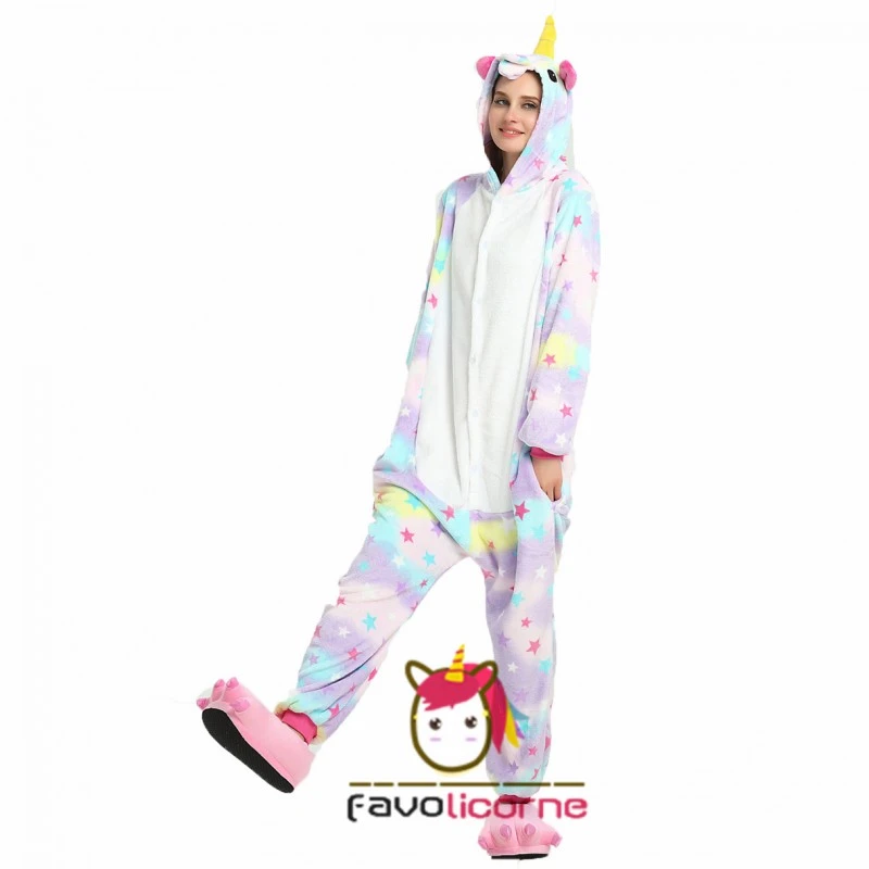 Pyjama Star Licorne Combinaison Femme Homme Déguisement 4 Pyjama Star Licorne Combinaison Femme Homme Déguisement – Image 4