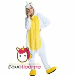 Pyjama Licorne Jaune Combinaison Déguisement -Favolicorne Déguisement Promos Magasin af19069 4