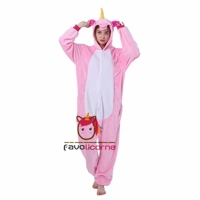 Pyjama Licorne Rose Combinaison Déguisement 2 Pyjama Licorne Rose Combinaison Déguisement – Image 2