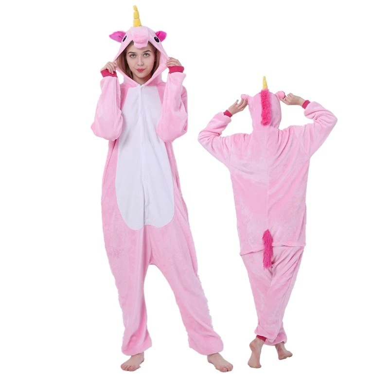 Pyjama Licorne Rose Combinaison Déguisement 1 Pyjama Licorne Rose Combinaison Déguisement