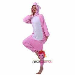 Pyjama Cochon Rose Combinaison Déguisement -Favolicorne Déguisement Promos Magasin af19084 2