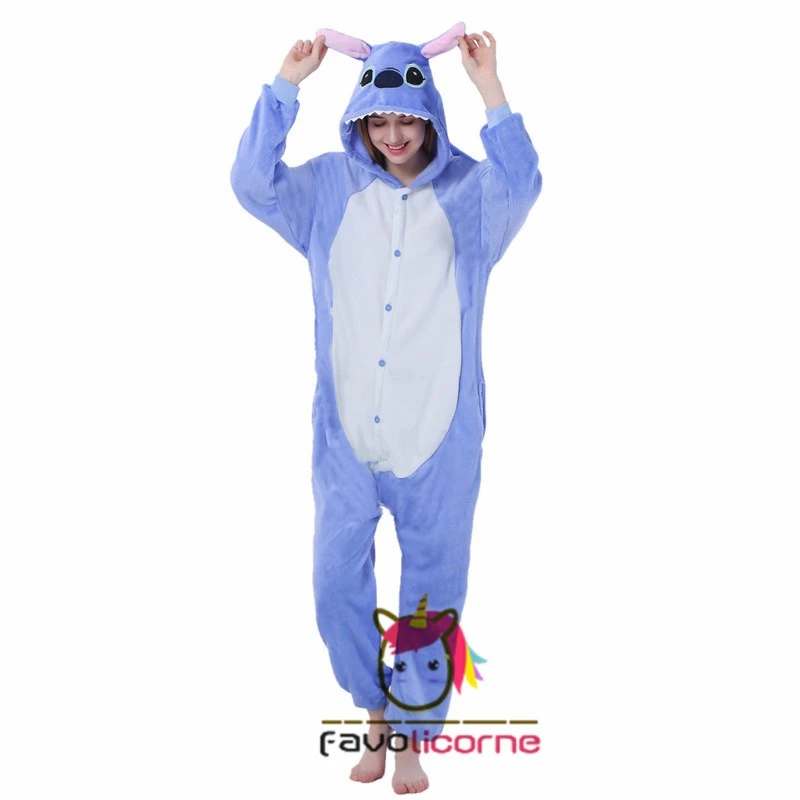 Pyjama Stitch Combinaison Pour Femme Homme Déguisement 2 Pyjama Stitch Combinaison Pour Femme Homme Déguisement – Image 2