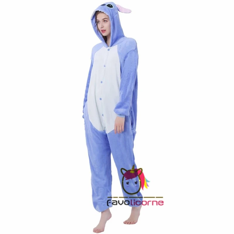 Pyjama Stitch Combinaison Pour Femme Homme Déguisement 4 Pyjama Stitch Combinaison Pour Femme Homme Déguisement – Image 4