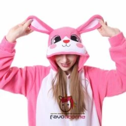 Combinaison Pyjama Lapin Adultes -Favolicorne Déguisement Promos Magasin ay06002 8