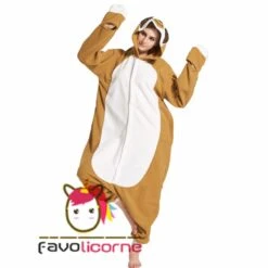 Combinaison Pyjama Paresseux Adultes -Favolicorne Déguisement Promos Magasin ay06004 6