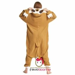 Combinaison Pyjama Paresseux Adultes -Favolicorne Déguisement Promos Magasin ay06004 8