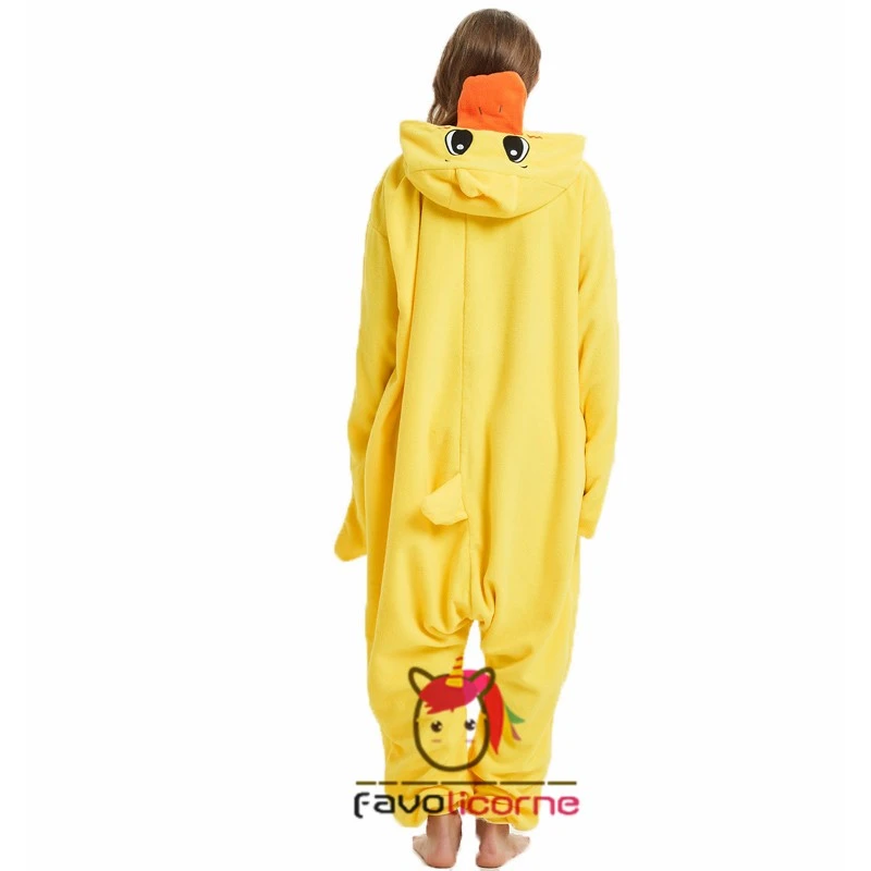 Combinaison Pyjama Jaune Duck Femme Homme 2 Combinaison Pyjama Jaune Duck Femme Homme – Image 2