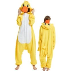 Combinaison Pyjama Jaune Duck Femme Homme