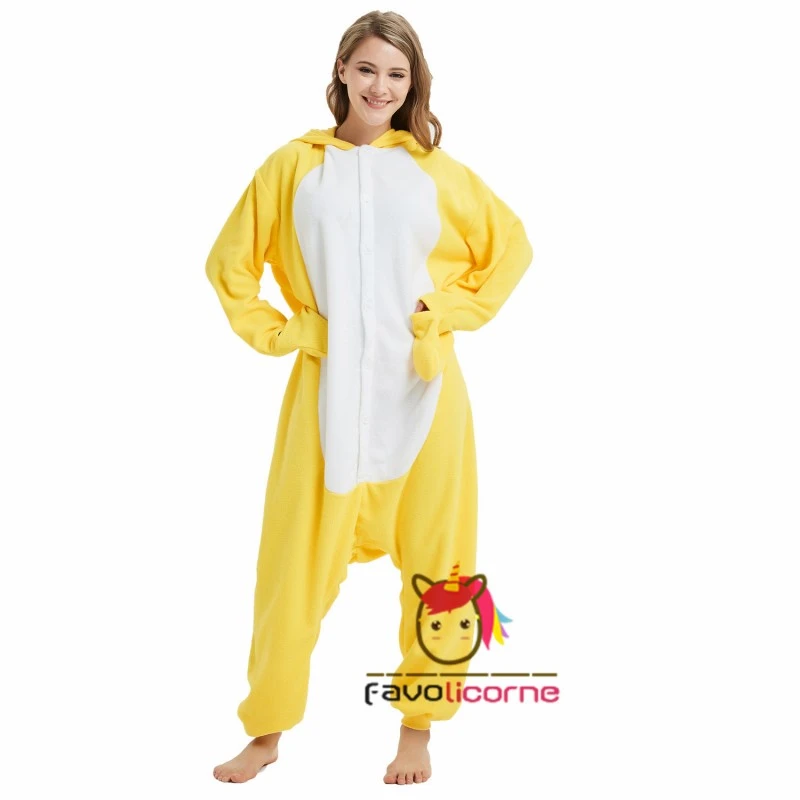 Combinaison Pyjama Jaune Duck Femme Homme 4 Combinaison Pyjama Jaune Duck Femme Homme – Image 4