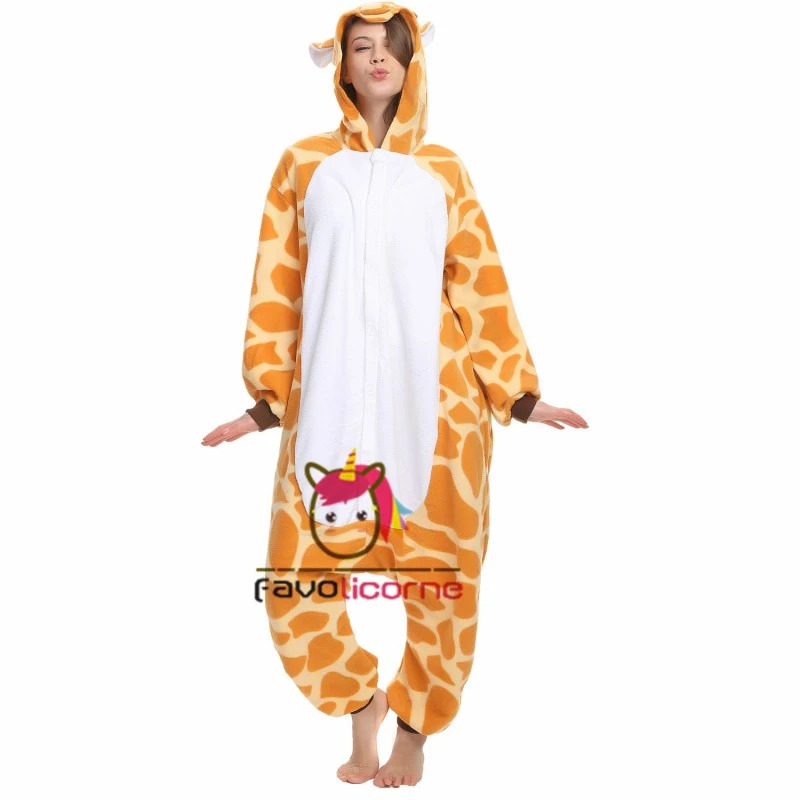 Combinaison Pyjama Girafe Femme Homme 2 Combinaison Pyjama Girafe Femme Homme – Image 2