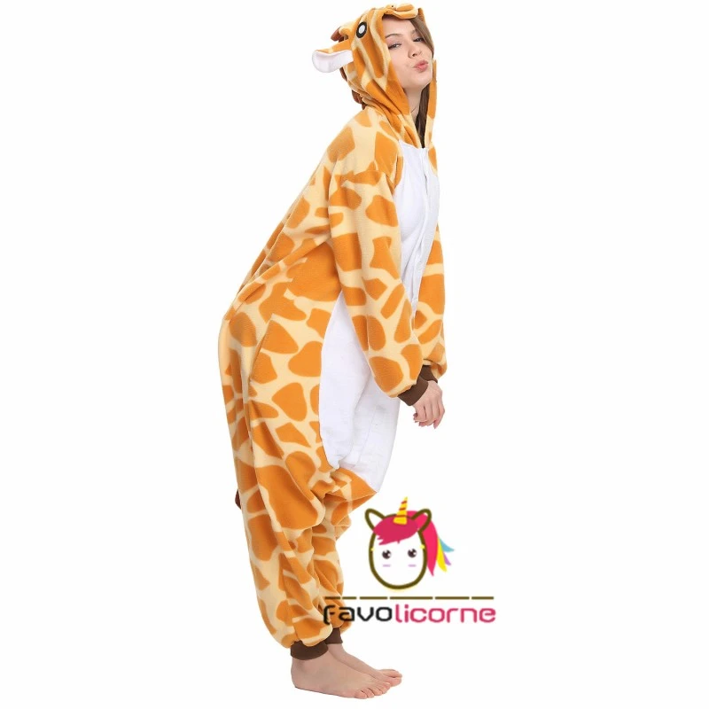 Combinaison Pyjama Girafe Femme Homme 4 Combinaison Pyjama Girafe Femme Homme – Image 4