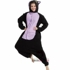 Combinaison Pyjama Chat De Minuit Chat Femme Homme -Favolicorne Déguisement Promos Magasin ay19004 3