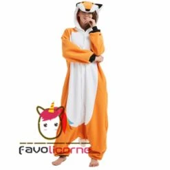 Combinaison Pyjama Mr. Renard Femme Homme -Favolicorne Déguisement Promos Magasin ay19010 4