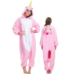 Combinaison Pyjama Licorne Rose Femme Homme