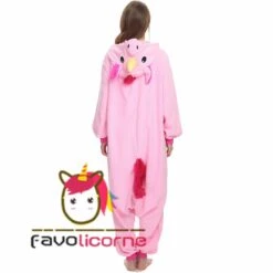 Combinaison Pyjama Licorne Rose Femme Homme -Favolicorne Déguisement Promos Magasin ay19011 4