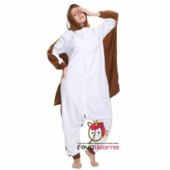 Combinaison Pyjama Écureuil Volant Femme Homme -Favolicorne Déguisement Promos Magasin ay19016 3