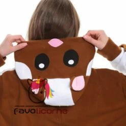 Combinaison Pyjama Écureuil Volant Femme Homme -Favolicorne Déguisement Promos Magasin ay19016 4