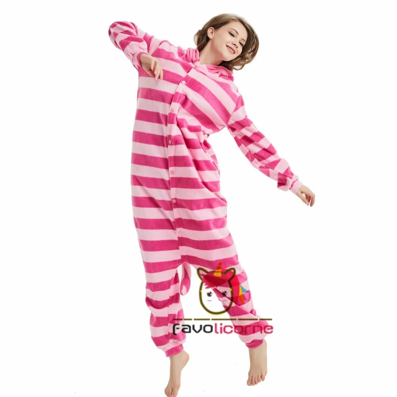 Combinaison Pyjama Chat Du Cheshire Femme Homme 3 Combinaison Pyjama Chat Du Cheshire Femme Homme – Image 3