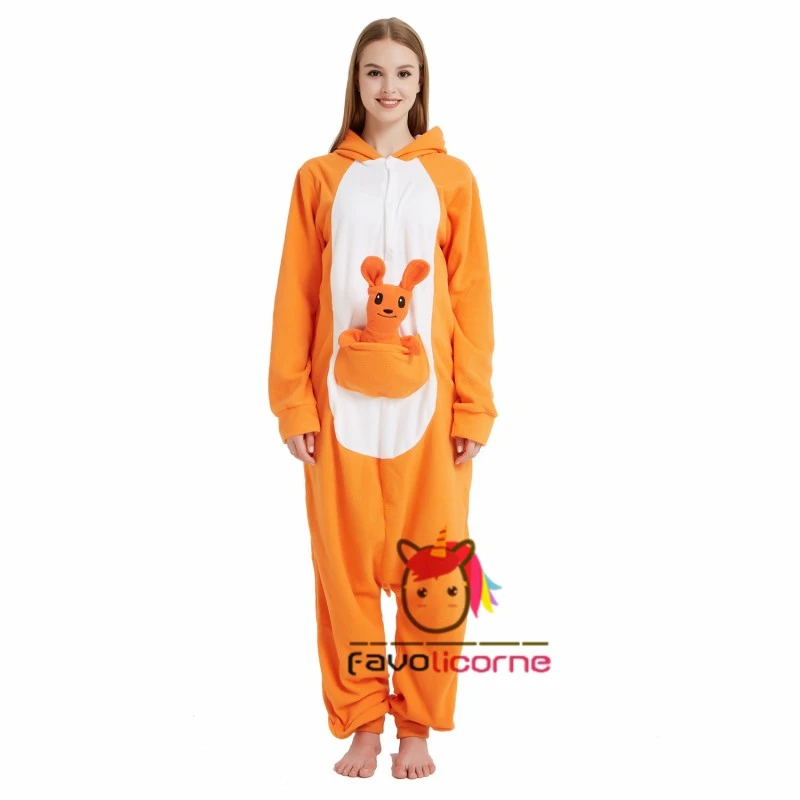 Combinaison Pyjama Kangourou Femme Homme 3 Combinaison Pyjama Kangourou Femme Homme – Image 3