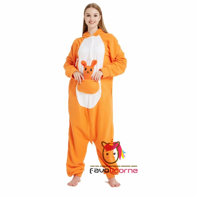 Combinaison Pyjama Kangourou Femme Homme 4 Combinaison Pyjama Kangourou Femme Homme – Image 4