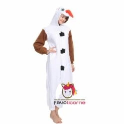 Combinaison Pyjama Olaf Femme Homme -Favolicorne Déguisement Promos Magasin ay19024 2