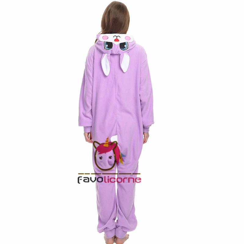 Combinaison Pyjama Lapin Violet 2 Combinaison Pyjama Lapin Violet – Image 2