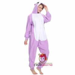 Combinaison Pyjama Lapin Violet 7 Combinaison Pyjama Lapin Violet -Favolicorne Déguisement Promos Magasin ay19026 3