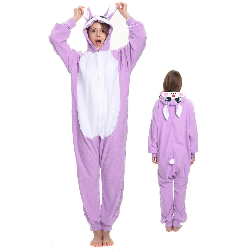 Combinaison Pyjama Lapin Violet 1 Combinaison Pyjama Lapin Violet