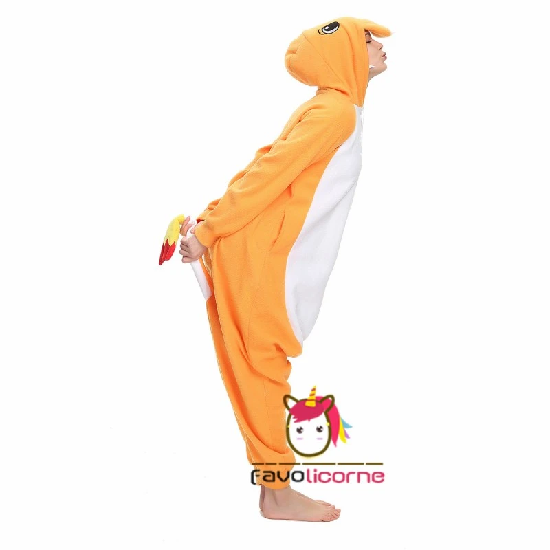 Combinaison Pyjama Charmander Femme Homme 4 Combinaison Pyjama Charmander Femme Homme – Image 4