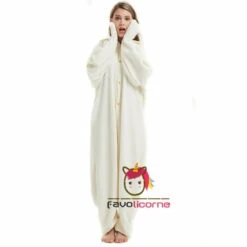 Combinaison Pyjama Coq Blanc -Favolicorne Déguisement Promos Magasin ay19034 2