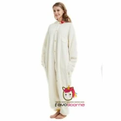 Combinaison Pyjama Coq Blanc -Favolicorne Déguisement Promos Magasin ay19034 3