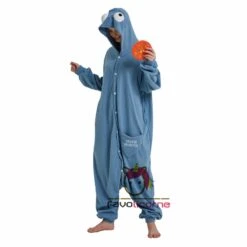 Combinaison Pyjama Sesame Street Bleue Monster -Favolicorne Déguisement Promos Magasin ay19040 2