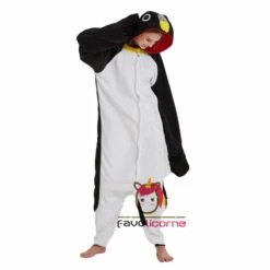 Combinaison Pyjama Pingouin Noir -Favolicorne Déguisement Promos Magasin ay19043 2