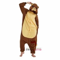 Combinaison Pyjama Marron Bear -Favolicorne Déguisement Promos Magasin ay19045 2