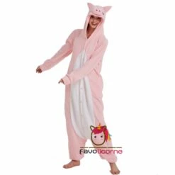 Combinaison Pyjama Cochon Rose Femme Homme 9 Combinaison Pyjama Cochon Rose Femme Homme -Favolicorne Déguisement Promos Magasin ay19050 3