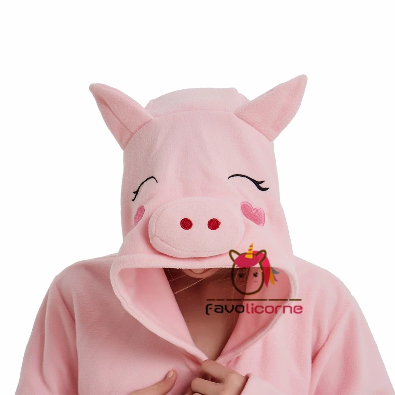 Combinaison Pyjama Cochon Rose Femme Homme 6 Combinaison Pyjama Cochon Rose Femme Homme – Image 6