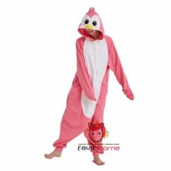 Combinaison Pyjama Pingouin Rose -Favolicorne Déguisement Promos Magasin ay19062 3
