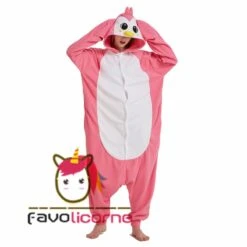 Combinaison Pyjama Pingouin Rose -Favolicorne Déguisement Promos Magasin ay19062 4