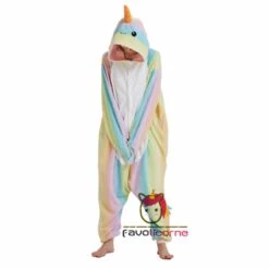 Combinaison Pyjama Rainbow Narwhal -Favolicorne Déguisement Promos Magasin ay19065 3