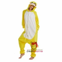 Combinaison Pyjama Lapin Bunny Jaune -Favolicorne Déguisement Promos Magasin ay19067 2