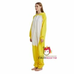 Combinaison Pyjama Lapin Bunny Jaune -Favolicorne Déguisement Promos Magasin ay19067 5
