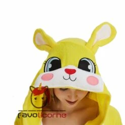 Combinaison Pyjama Lapin Bunny Jaune -Favolicorne Déguisement Promos Magasin ay19067 6