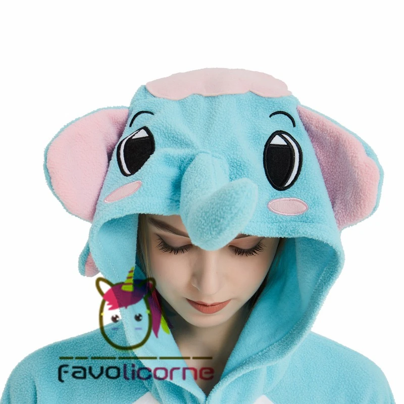 Combinaison Pyjama Éléphant Bleue 7 Combinaison Pyjama Éléphant Bleue – Image 7