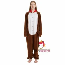 Combinaison Pyjama Marron Dinosaure 10 Combinaison Pyjama Marron Dinosaure -Favolicorne Déguisement Promos Magasin ay19072 5