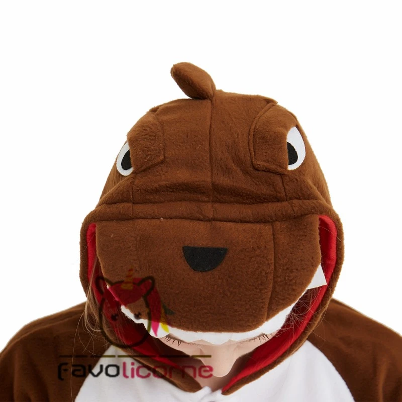 Combinaison Pyjama Marron Dinosaure 6 Combinaison Pyjama Marron Dinosaure – Image 6