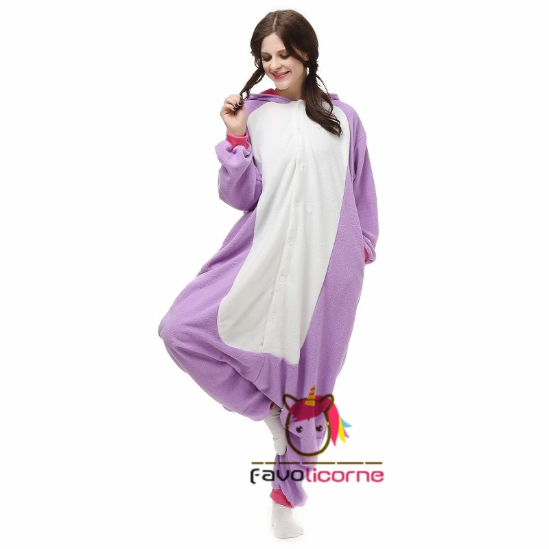 Combinaison Pyjama Violet Licorne 4 Combinaison Pyjama Violet Licorne – Image 4