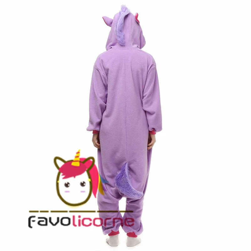 Combinaison Pyjama Violet Licorne 5 Combinaison Pyjama Violet Licorne – Image 5