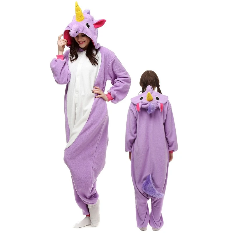 Combinaison Pyjama Violet Licorne 1 Combinaison Pyjama Violet Licorne