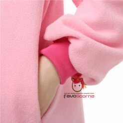 Combinaison Pyjama Licorne Rose Polaire -Favolicorne Déguisement Promos Magasin ay19084 5