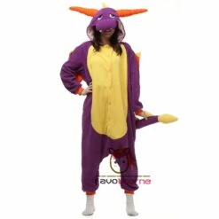 Combinaison Pyjama Dragon Violet -Favolicorne Déguisement Promos Magasin ay19091 2